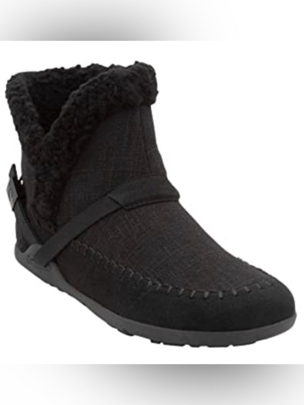 Xero Shoes Ashland Pull On Faux Shearling Barefoot Boots Women's Size 10 Black